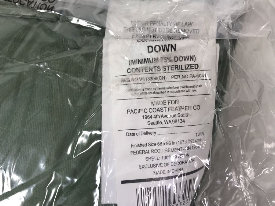 New Northern Lights Brook Check Twin Down Blanket [Photo 5]