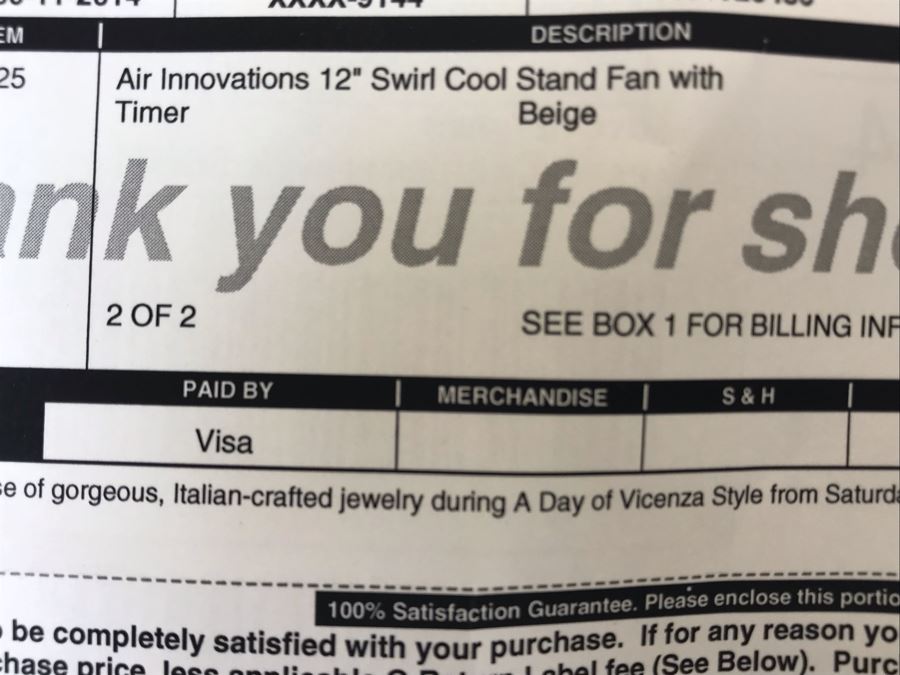 New Air Innovations 12' Swirl Cool Stand Fan With Timer In Beige [Photo 6]