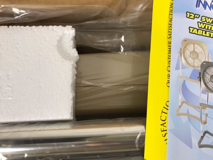 New Air Innovations 12' Swirl Cool Stand Fan With Timer In Beige [Photo 4]