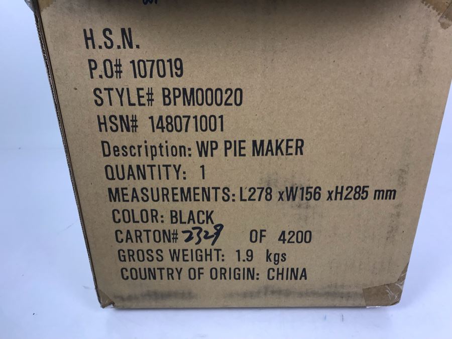 New Wolfgang Puck Pie & Pastry Baker [Photo 3]