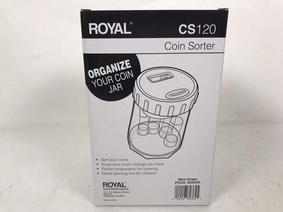 New Royal Coin Sorter CS120