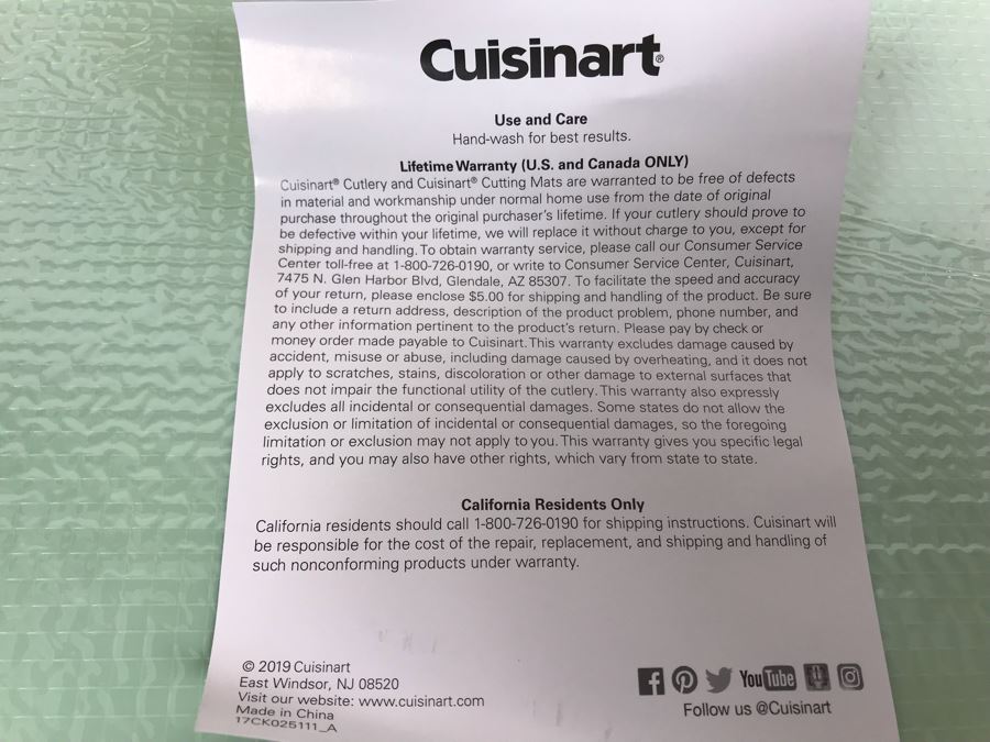 New Cuisinart Cutlery 14 Piece Mat Set Farmhouse Model C55CM-14PRS [Photo 6]