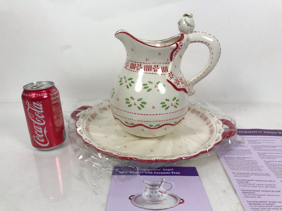 New Temptations By Tara Tesher - Angel Pitcher With Ceramic Tray [Photo 4]