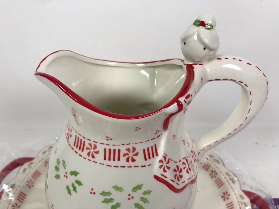 New Temptations By Tara Tesher - Angel Pitcher With Ceramic Tray [Photo 3]