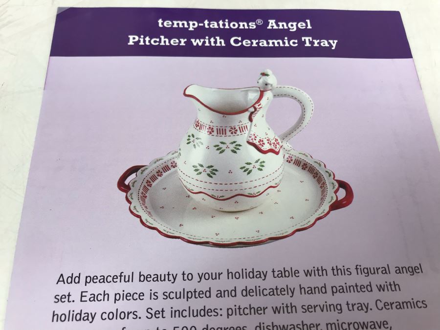 New Temptations By Tara Tesher - Angel Pitcher With Ceramic Tray [Photo 5]