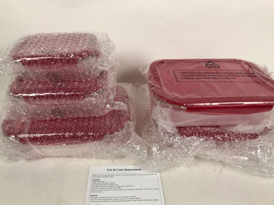 Five New Lock & Lock GLASS Containers [Photo 2]