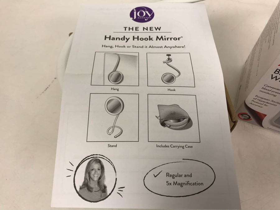 New Joy Mangano Handy Hook Mirror And New Automatic Digital Blood Pressure Wrist Monitor [Photo 5]