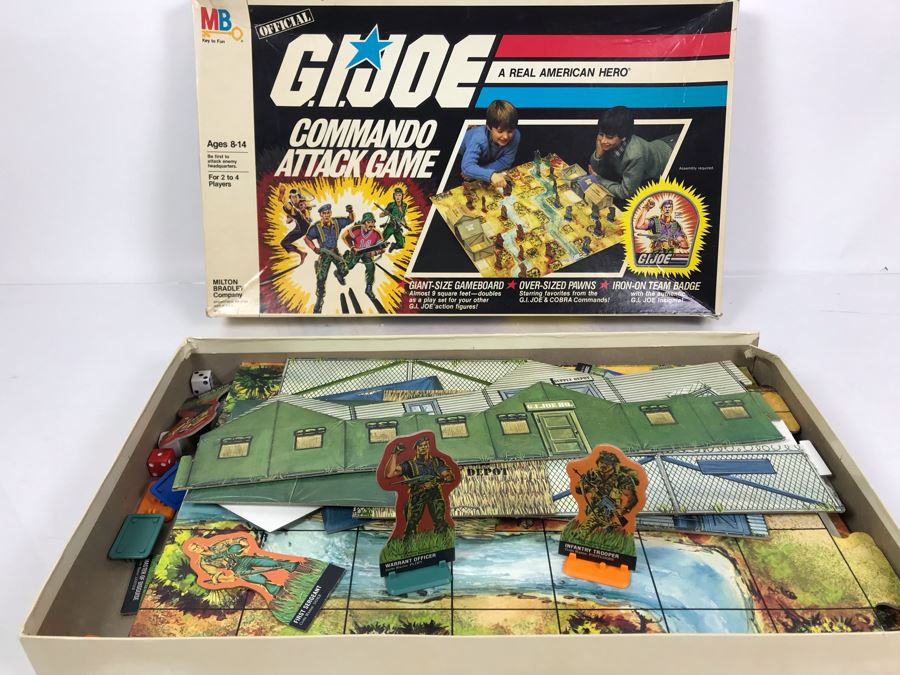 Vintage 1985 G.I. Joe Commando Attach Board Game Hasbro By Milton Bradley [Photo 2]