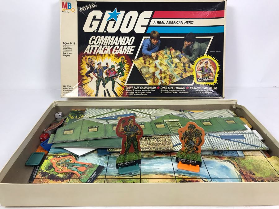 Vintage 1985 G.I. Joe Commando Attach Board Game Hasbro By Milton Bradley