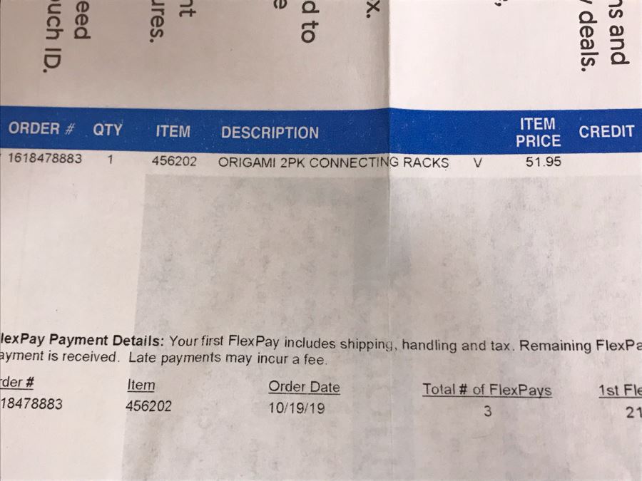 New Pair Of Origami Large Racks ($220 Value) Plus Origami 2 Pack Connecting Racks ($51 Value) [Photo 8]