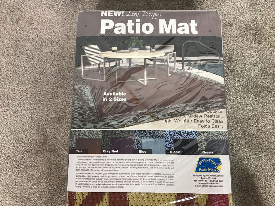 New Leaf Design Outdoor Patio Mat 8' X 11'3' [Photo 2]