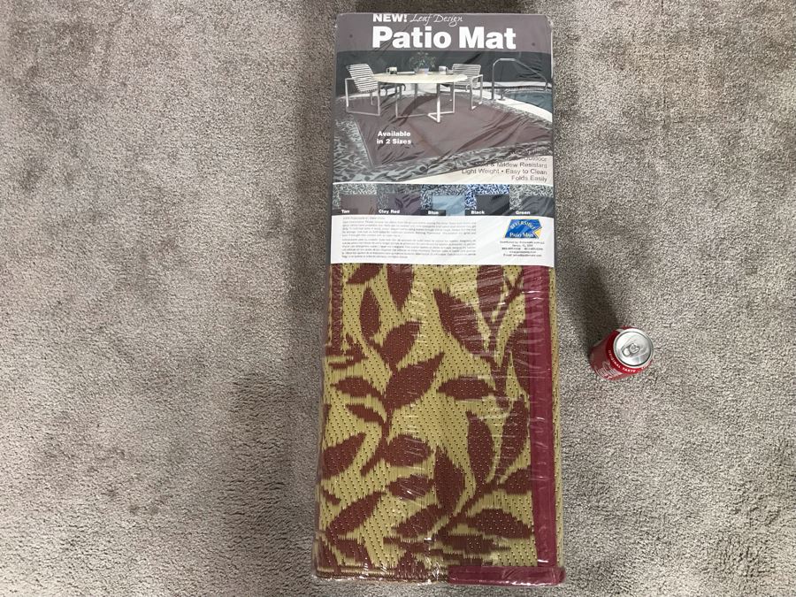 New Leaf Design Outdoor Patio Mat 8' X 11'3'