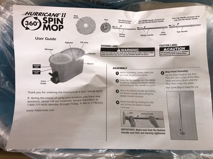 New Hurricane II 306 Spin Mop [Photo 2]