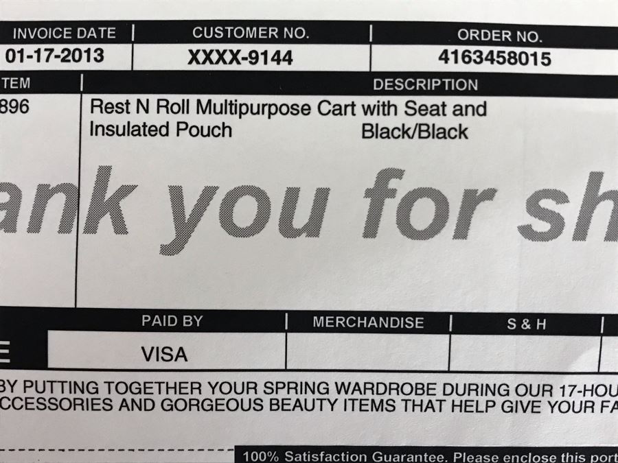 New Rest N Roll Multipurpose Cart With Seat And Insulated Pouch In Black [Photo 3]