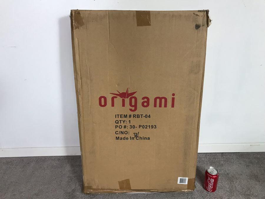 New Origami RBT-04 2 Shelf Kitchen Cart 25-1/4'L X 19-3/4'W x 36-1/4'H White [Photo 2]