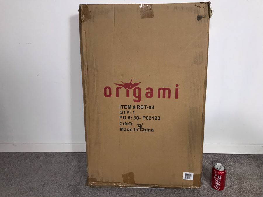 New Origami RBT-04 2 Shelf Kitchen Cart 25-1/4'L X 19-3/4'W x 36-1/4'H White [Photo 3]