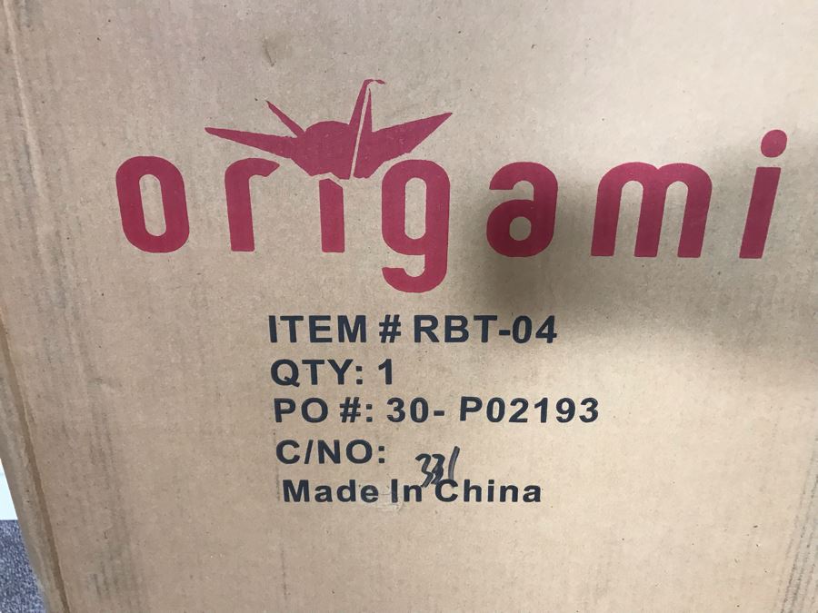 New Origami RBT-04 2 Shelf Kitchen Cart 25-1/4'L X 19-3/4'W x 36-1/4'H White [Photo 4]