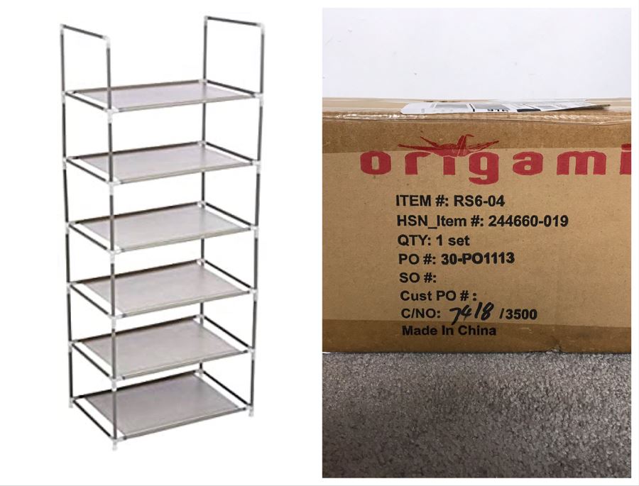 New Origami Multi-Purpose 6-Tier Shelf Rack
