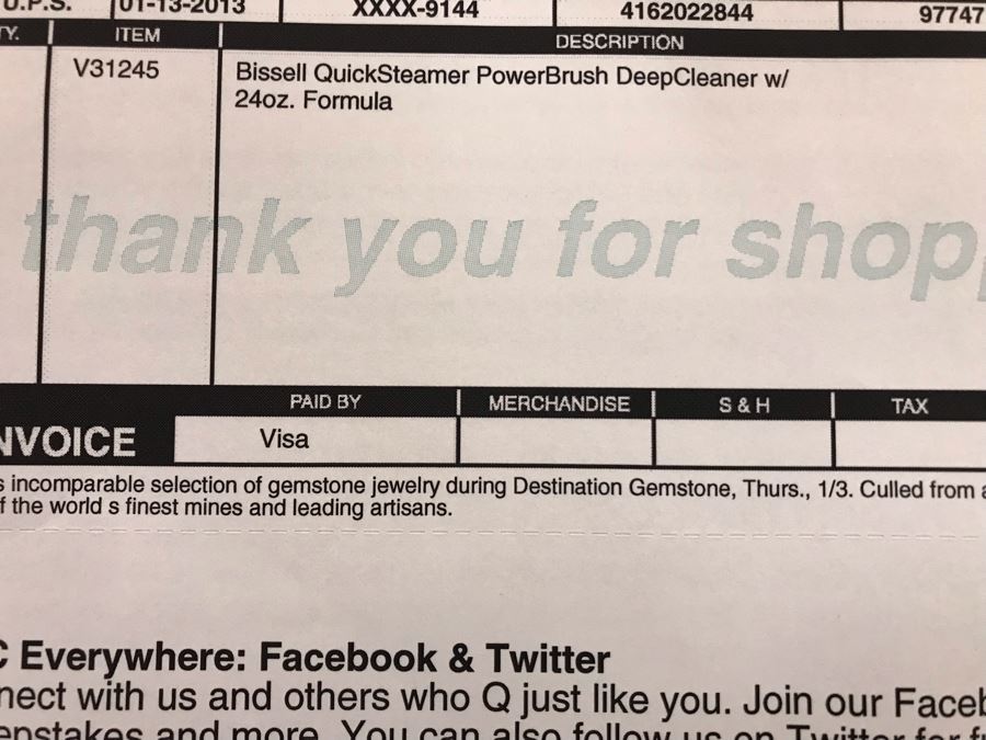 New Bissell QuickSteamer PowerBrush Deep Cleaner Pet Model # 2080-4 [Photo 4]