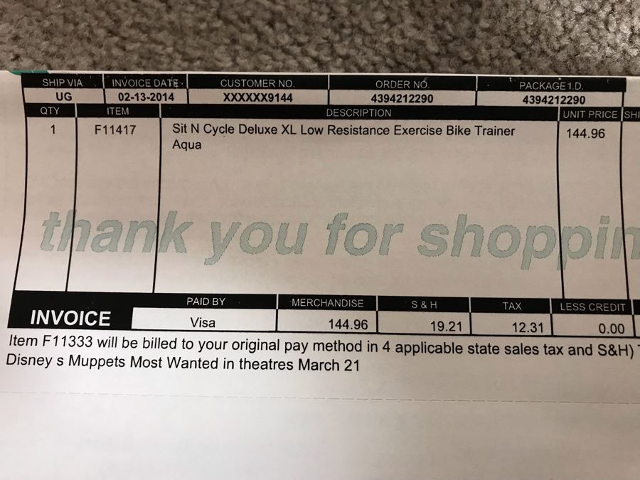 New Sit N Cycle Deluxe XL Low Resistance Exercise Bike Trainer In Aqua Retails $144 [Photo 4]