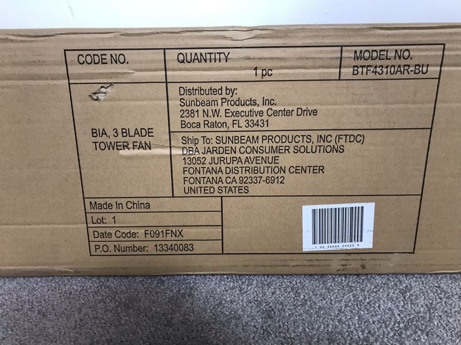 New Bionaire 3-Zone Custom Comfort Tower Fan [Photo 8]