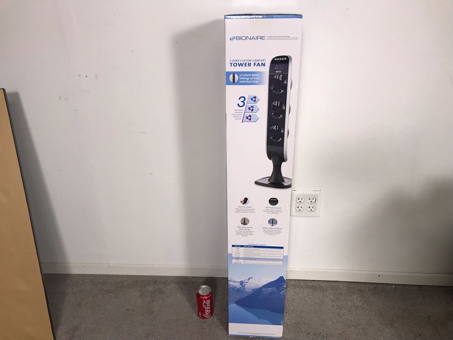 New Bionaire 3-Zone Custom Comfort Tower Fan [Photo 6]