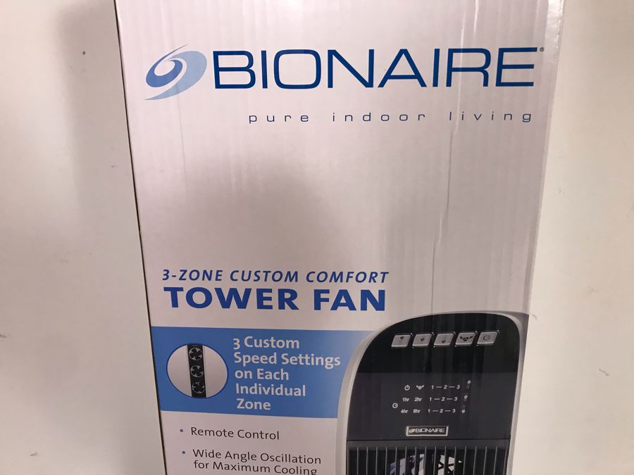 New Bionaire 3-Zone Custom Comfort Tower Fan [Photo 3]