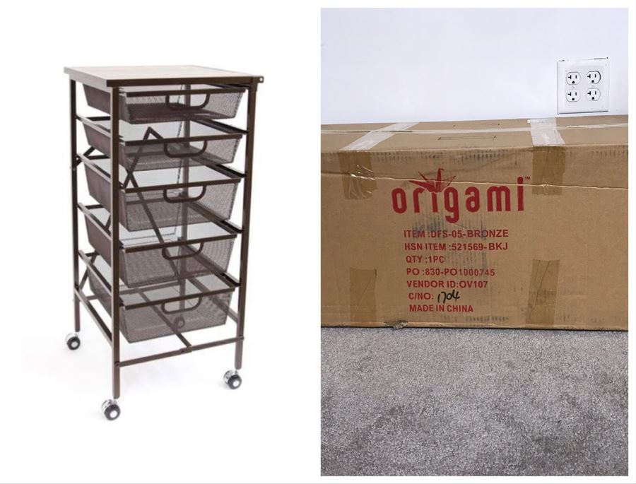 New Origami 5-Drawer Kitchen Cart