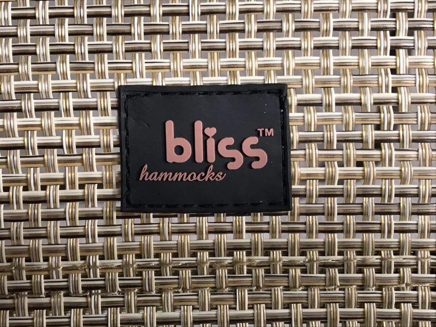 New Bliss Hammocks XL Gravity Free Recliner With Tray And Canopy In Sand [Photo 7]