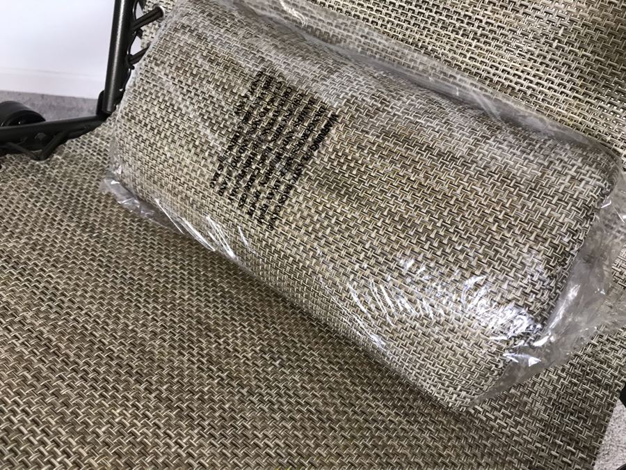 New Bliss Hammocks XL Gravity Free Recliner With Tray And Canopy In Sand [Photo 9]