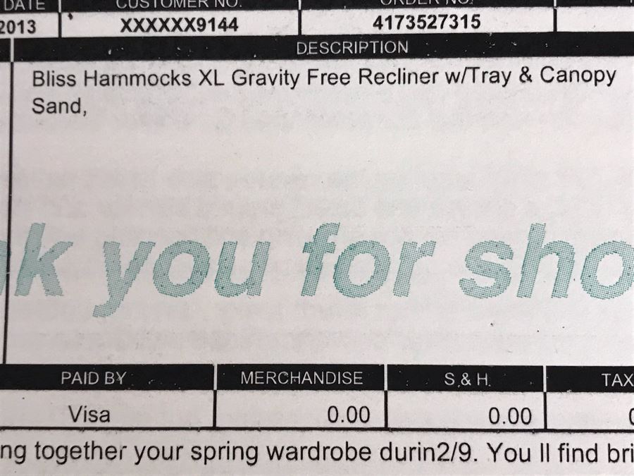 New Bliss Hammocks XL Gravity Free Recliner With Tray And Canopy In Sand [Photo 2]