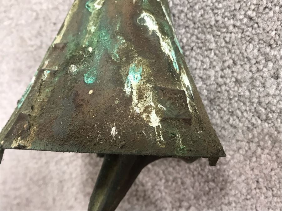 Original Mid-Century Paolo Soleri Italian-American Architect Signed Sculptural Bronze Wind Chime Wind-Bells Windbell 41L [Photo 13]