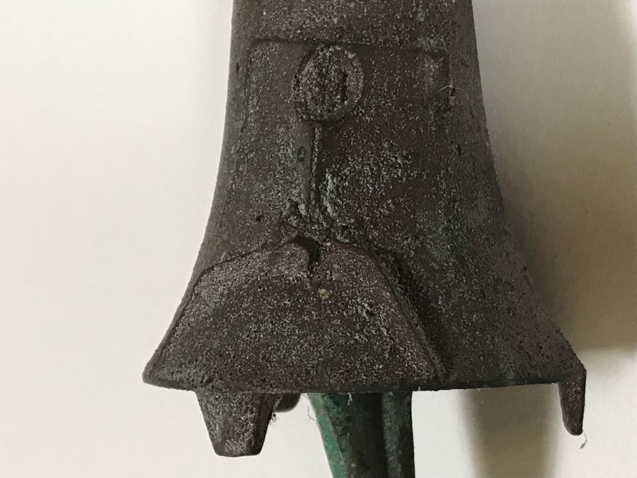 Original Mid-Century Paolo Soleri Italian-American Architect Signed Sculptural Bronze Wind Chime Wind-Bells Windbell 22L [Photo 14]