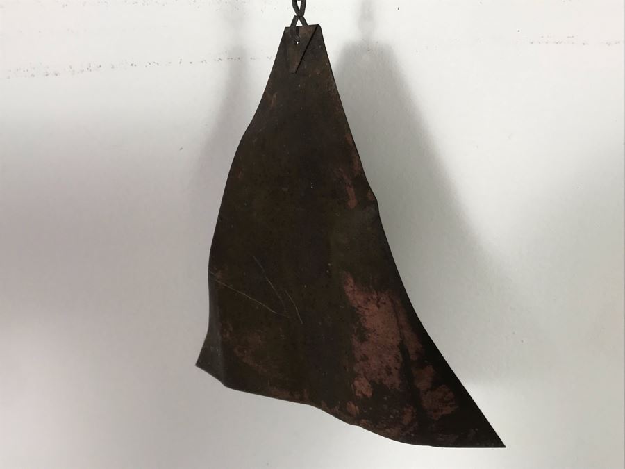 Original Mid-Century Paolo Soleri Italian-American Architect Signed Sculptural Bronze Wind Chime Wind-Bells Windbell 22L [Photo 8]