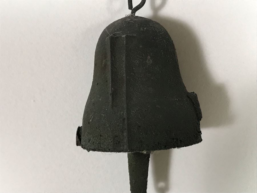 Original Mid-Century Paolo Soleri Italian-American Architect Signed Sculptural Bronze Wind Chime Wind-Bells Windbell 22L [Photo 6]