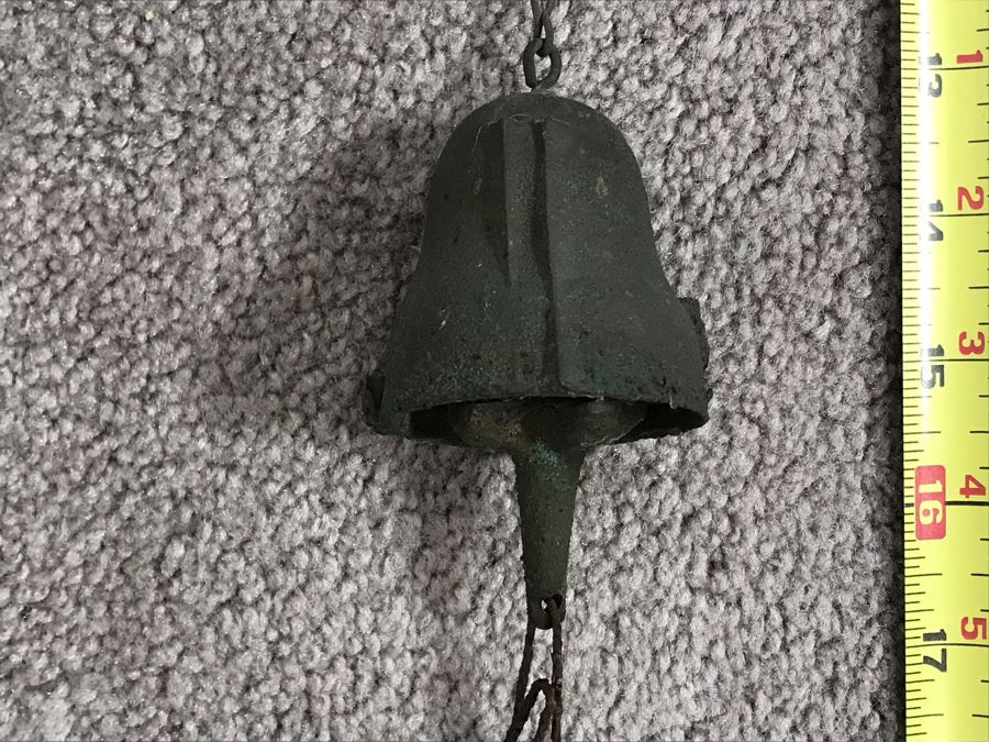 Original Mid-Century Paolo Soleri Italian-American Architect Signed Sculptural Bronze Wind Chime Wind-Bells Windbell 22L [Photo 18]