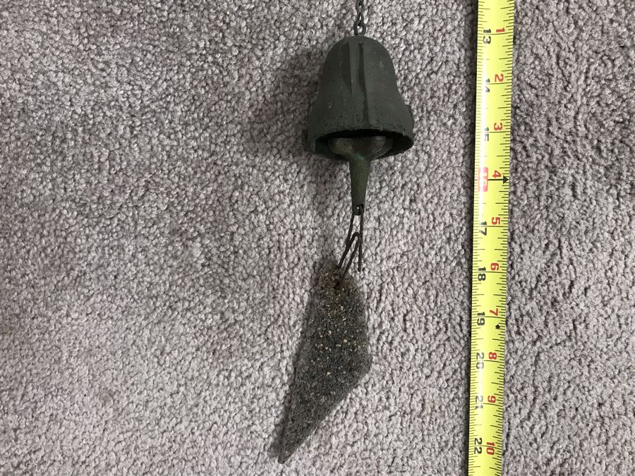 Original Mid-Century Paolo Soleri Italian-American Architect Signed Sculptural Bronze Wind Chime Wind-Bells Windbell 22L [Photo 17]