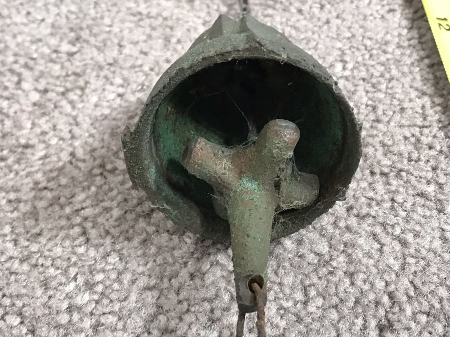 Original Mid-Century Paolo Soleri Italian-American Architect Signed Sculptural Bronze Wind Chime Wind-Bells Windbell 22L [Photo 19]