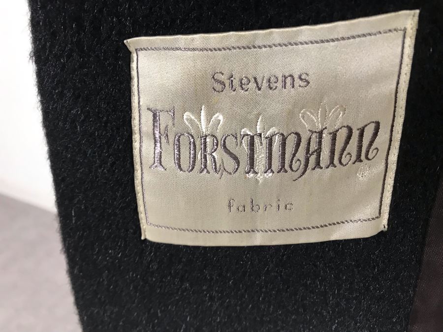 Vintage Mid-Century Stevens Forstmann Fabric Jackie Kennedy Style Jacket - Arm Length 22', Shoulder-Shoulder 16', Length 40' [Photo 8]