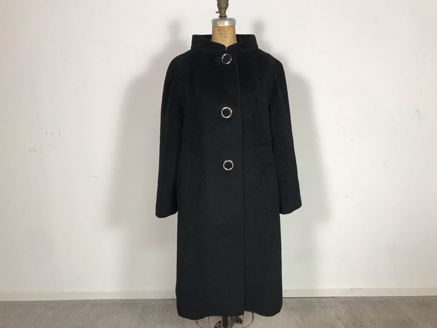 Vintage Mid-Century Stevens Forstmann Fabric Jackie Kennedy Style Jacket - Arm Length 22', Shoulder-Shoulder 16', Length 40' [Photo 2]