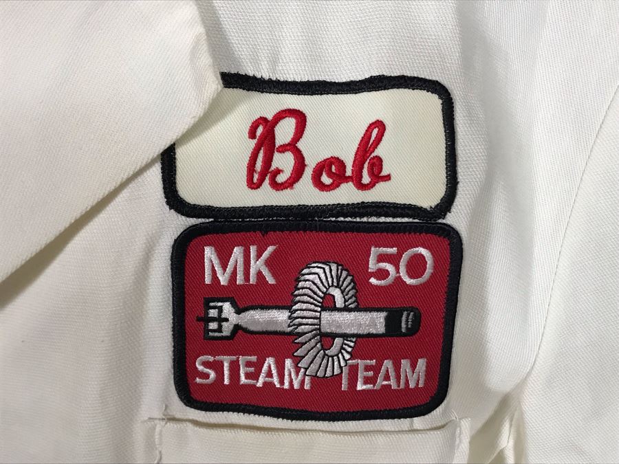 Vintage MK 50 Steam Team Work Jumpsuit And Matching Hat (Mark 50 Torpedo Designed By Honeywell For U.S. Navy) [Photo 4]