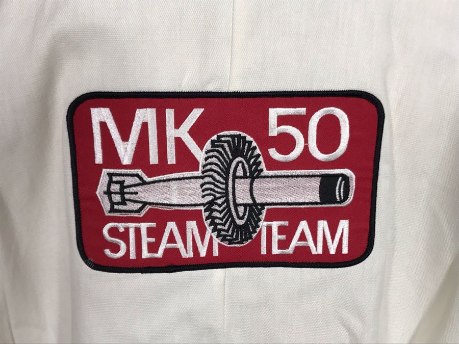 Vintage MK 50 Steam Team Work Jumpsuit And Matching Hat (Mark 50 Torpedo Designed By Honeywell For U.S. Navy) [Photo 10]