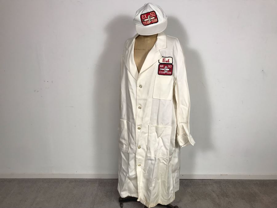 Vintage MK 50 Steam Team Work Jumpsuit And Matching Hat (Mark 50 Torpedo Designed By Honeywell For U.S. Navy) [Photo 2]