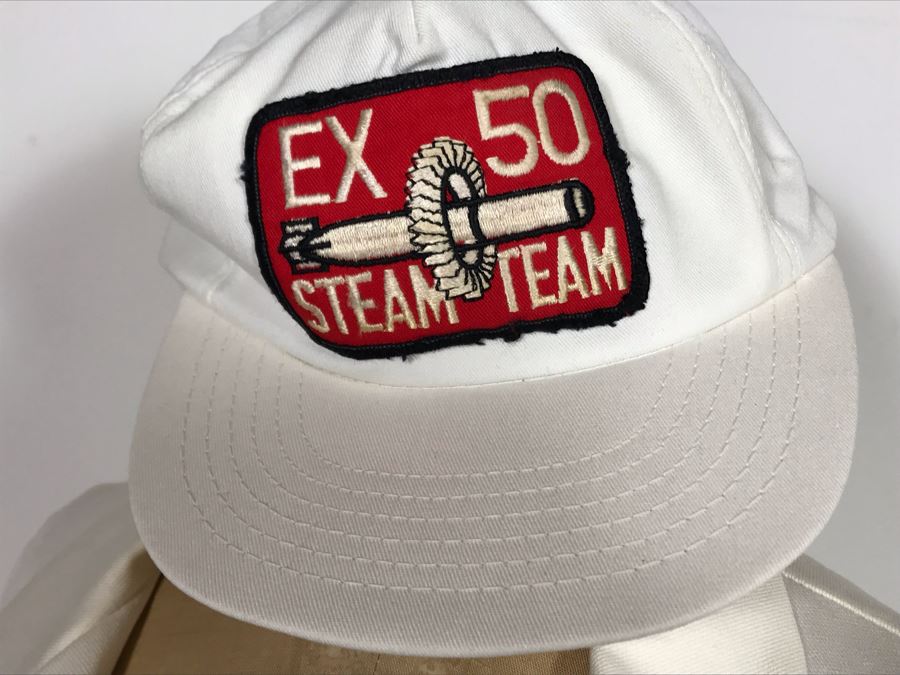 Vintage MK 50 Steam Team Work Jumpsuit And Matching Hat (Mark 50 Torpedo Designed By Honeywell For U.S. Navy) [Photo 5]