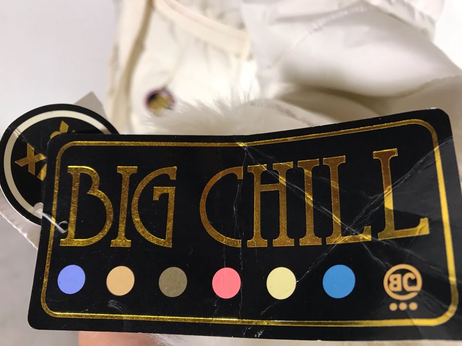 New Big Chill Faux Fur Jacket With Hood Size L [Photo 5]