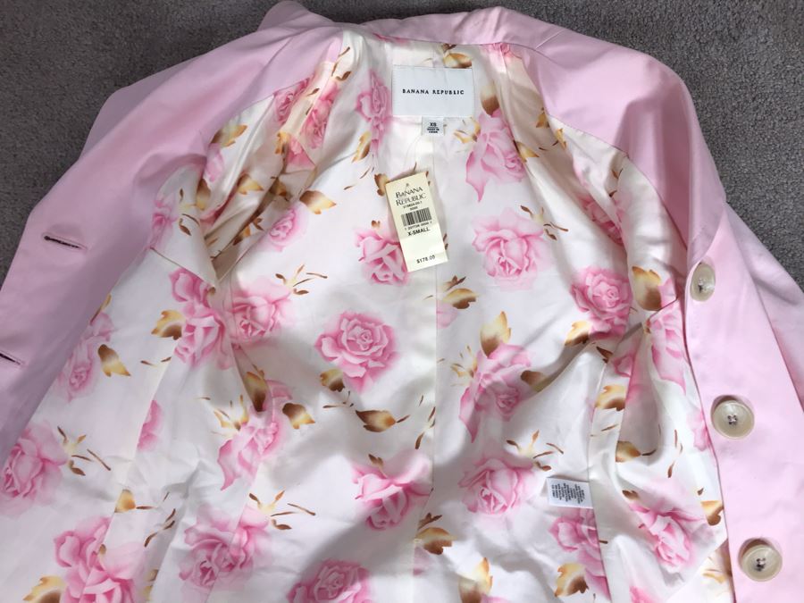 New Banana Republic Pink Jacket Size XS [Photo 6]