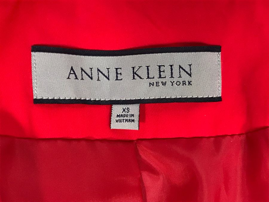 Anne Klein New York Red Jacket Size XS [Photo 7]