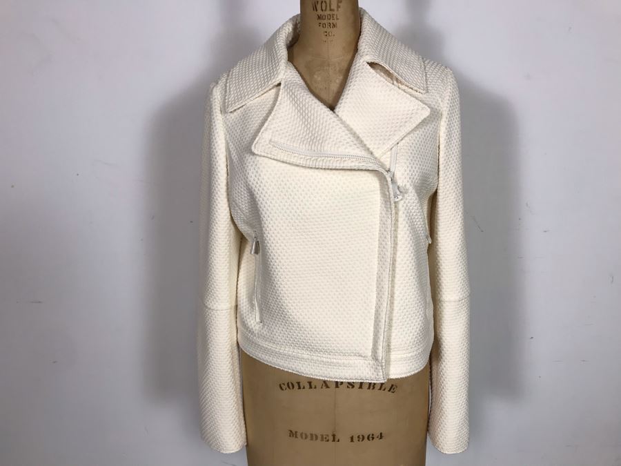 Tory Burch Rafia Jacket Size 2 Retails For $495 [Photo 3]