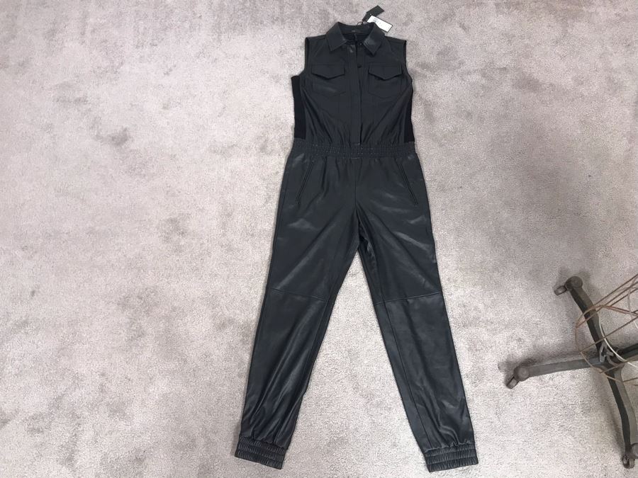 New BCBGMaxazria Sleeveless Jumpsuit Lorna Black Size XS Retails $298