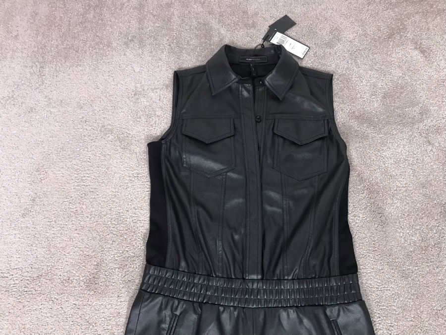 New BCBGMaxazria Sleeveless Jumpsuit Lorna Black Size XS Retails $298 [Photo 4]